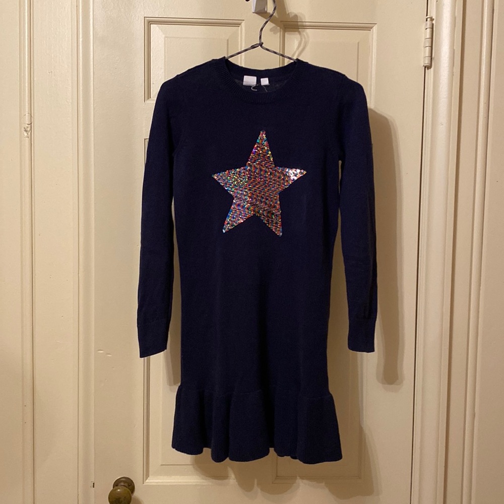 Girls Gap Kids Navy Sweater dress size large